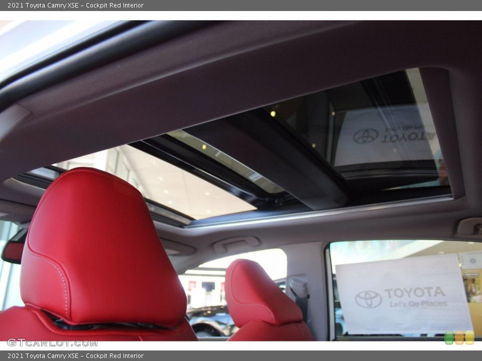 Cockpit Red Interior Sunroof for the 2021 Toyota Camry XSE #140181788
