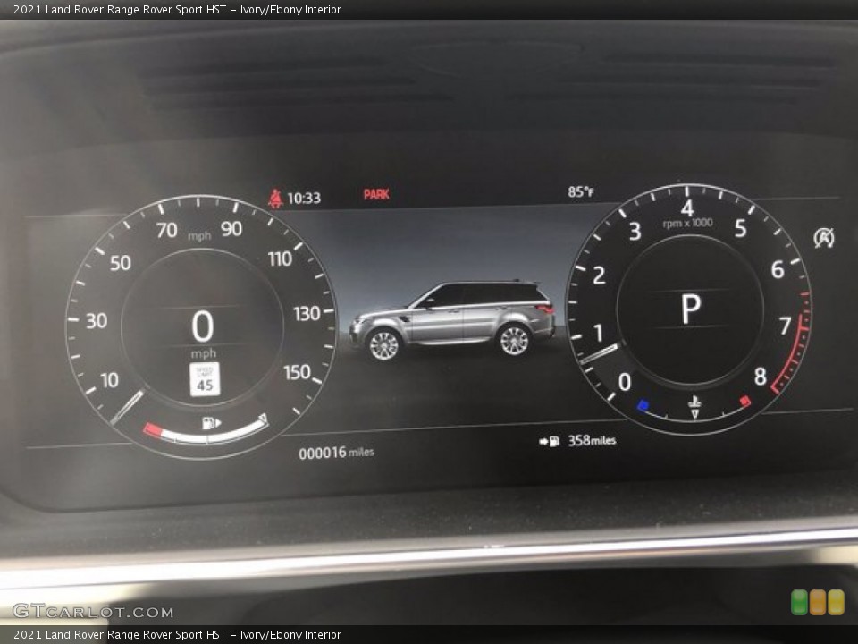 Ivory/Ebony Interior Gauges for the 2021 Land Rover Range Rover Sport HST #140183549