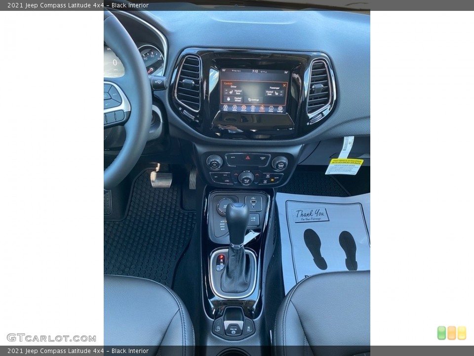Black Interior Controls for the 2021 Jeep Compass Latitude 4x4 #140183963