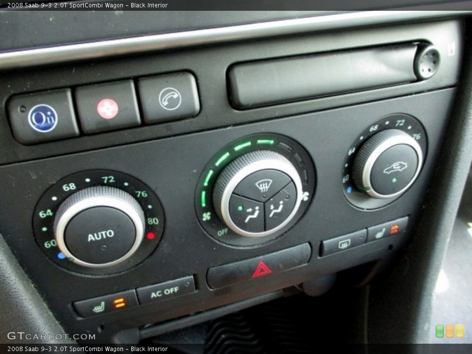 Black Interior Controls for the 2008 Saab 9-3 2.0T SportCombi Wagon #140185352