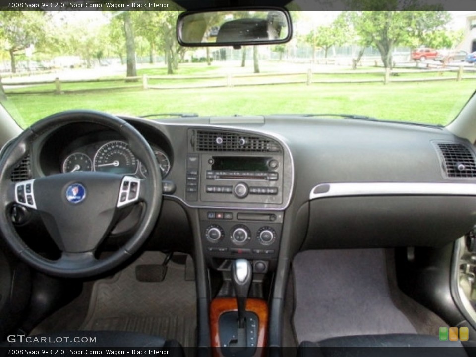 Black Interior Dashboard for the 2008 Saab 9-3 2.0T SportCombi Wagon #140185411