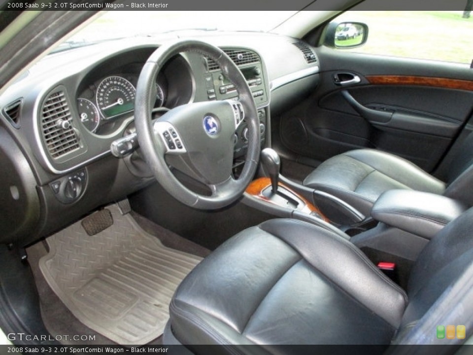 Black Interior Photo for the 2008 Saab 9-3 2.0T SportCombi Wagon #140185535