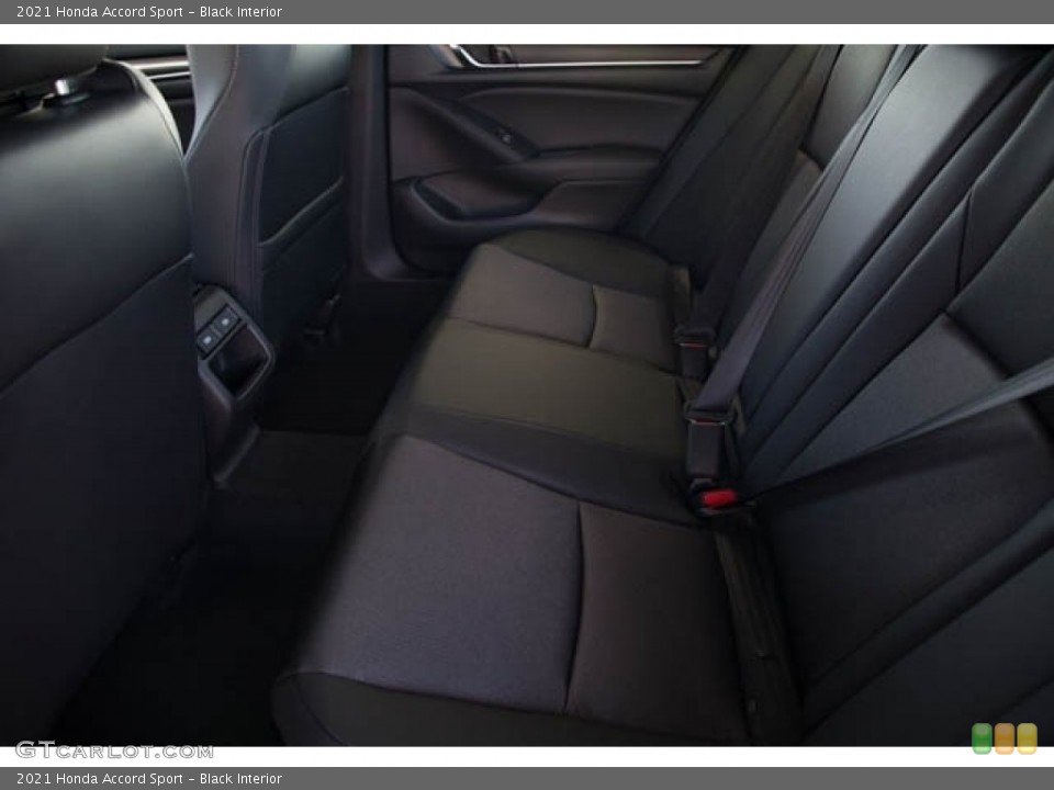 Black Interior Rear Seat for the 2021 Honda Accord Sport #140185838