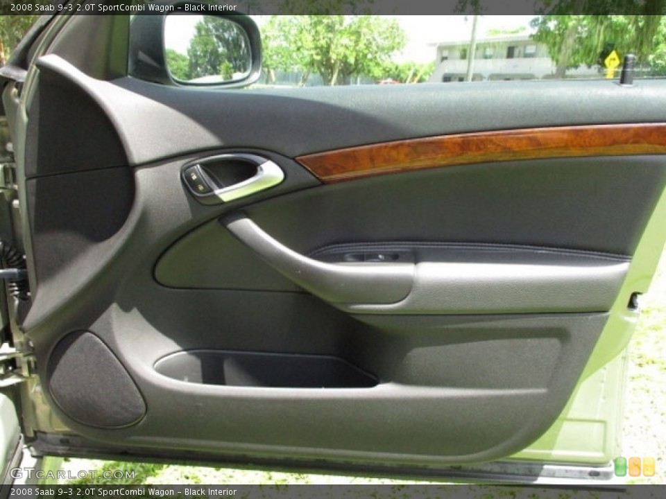 Black Interior Door Panel for the 2008 Saab 9-3 2.0T SportCombi Wagon #140186100