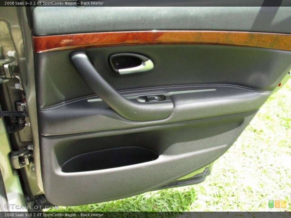 Black Interior Door Panel for the 2008 Saab 9-3 2.0T SportCombi Wagon #140186144