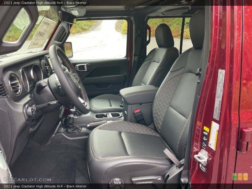 Black Interior Front Seat for the 2021 Jeep Gladiator High Altitude 4x4 #140191833
