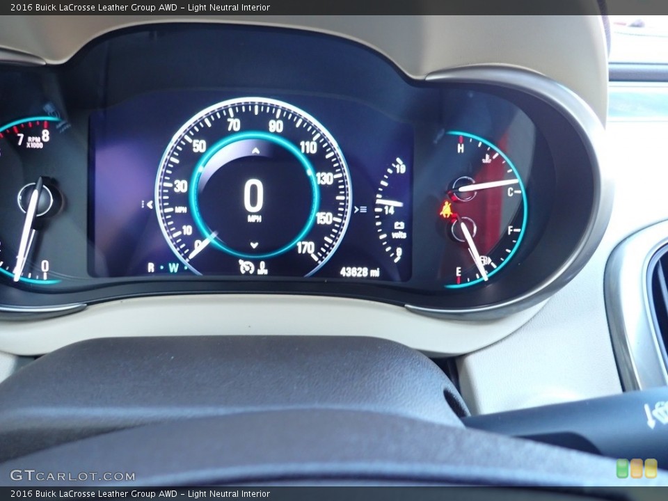 Light Neutral Interior Gauges for the 2016 Buick LaCrosse Leather Group AWD #140192190