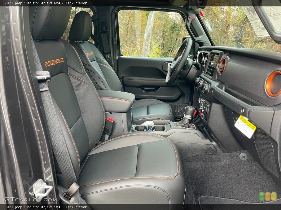 Black Interior Front Seat for the 2021 Jeep Gladiator Mojave 4x4 #140192703