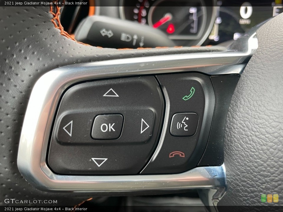 Black Interior Steering Wheel for the 2021 Jeep Gladiator Mojave 4x4 #140192742