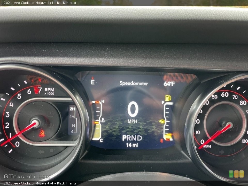 Black Interior Gauges for the 2021 Jeep Gladiator Mojave 4x4 #140192784