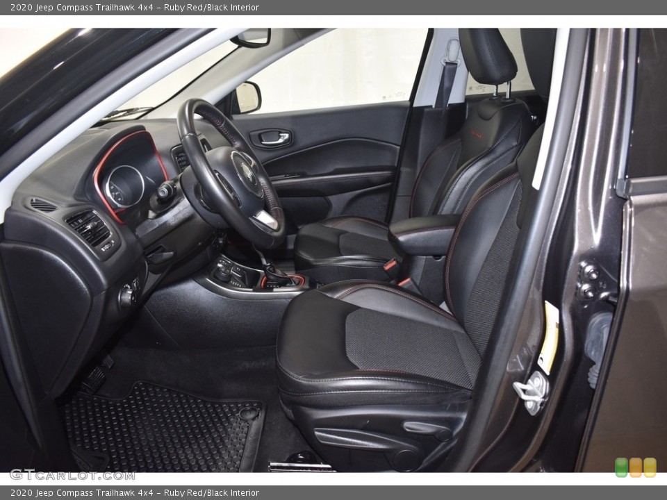 Ruby Red/Black 2020 Jeep Compass Interiors