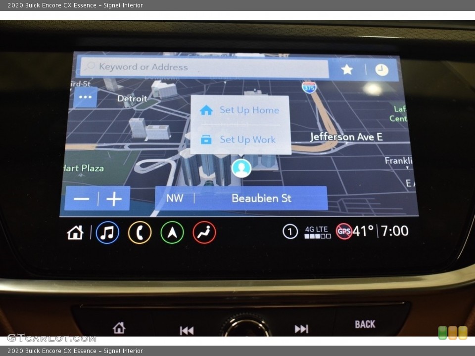 Signet Interior Navigation for the 2020 Buick Encore GX Essence #140194611