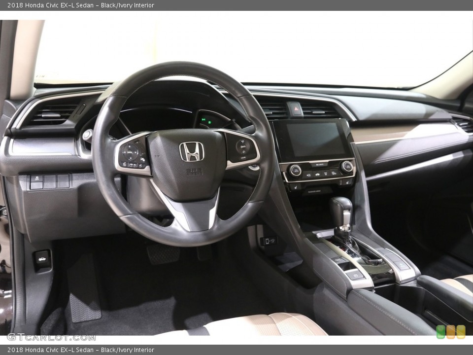 Black/Ivory Interior Dashboard for the 2018 Honda Civic EX-L Sedan #140198211