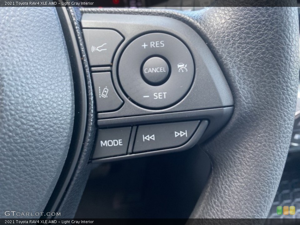Light Gray Interior Steering Wheel for the 2021 Toyota RAV4 XLE AWD #140199300