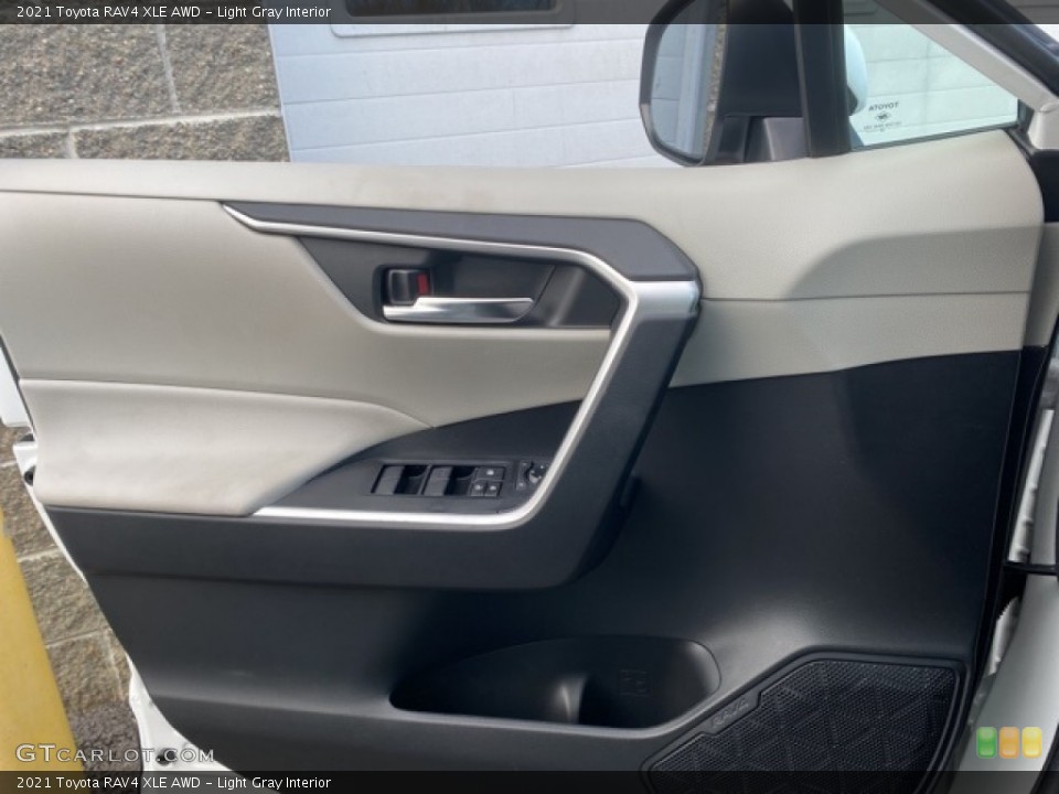 Light Gray Interior Door Panel for the 2021 Toyota RAV4 XLE AWD #140199414
