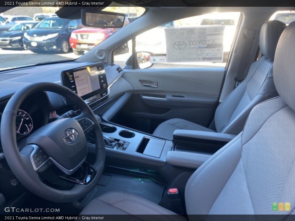 Gray Interior Front Seat for the 2021 Toyota Sienna Limited AWD Hybrid #140199906