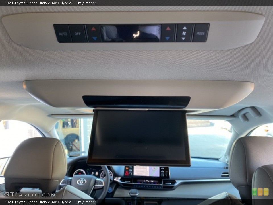 Gray Interior Entertainment System for the 2021 Toyota Sienna Limited AWD Hybrid #140200083