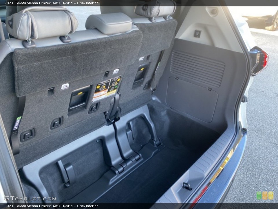 Gray Interior Trunk for the 2021 Toyota Sienna Limited AWD Hybrid #140200167