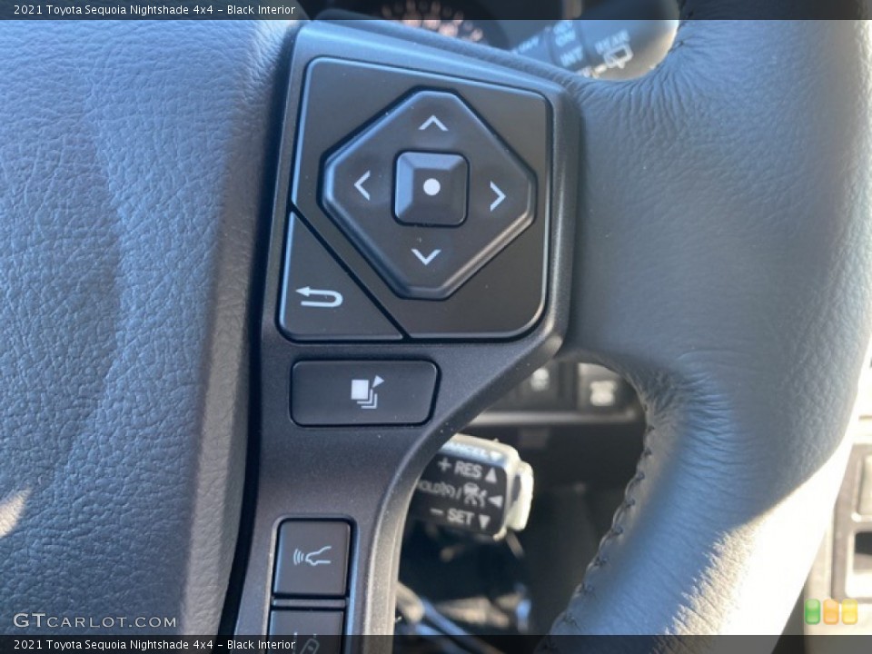 Black Interior Steering Wheel for the 2021 Toyota Sequoia Nightshade 4x4 #140202201