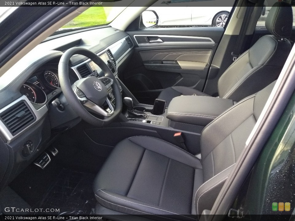 Titan Black Interior Photo for the 2021 Volkswagen Atlas SE R-Line #140202270