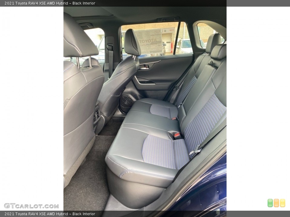 Black Interior Rear Seat for the 2021 Toyota RAV4 XSE AWD Hybrid #140202993