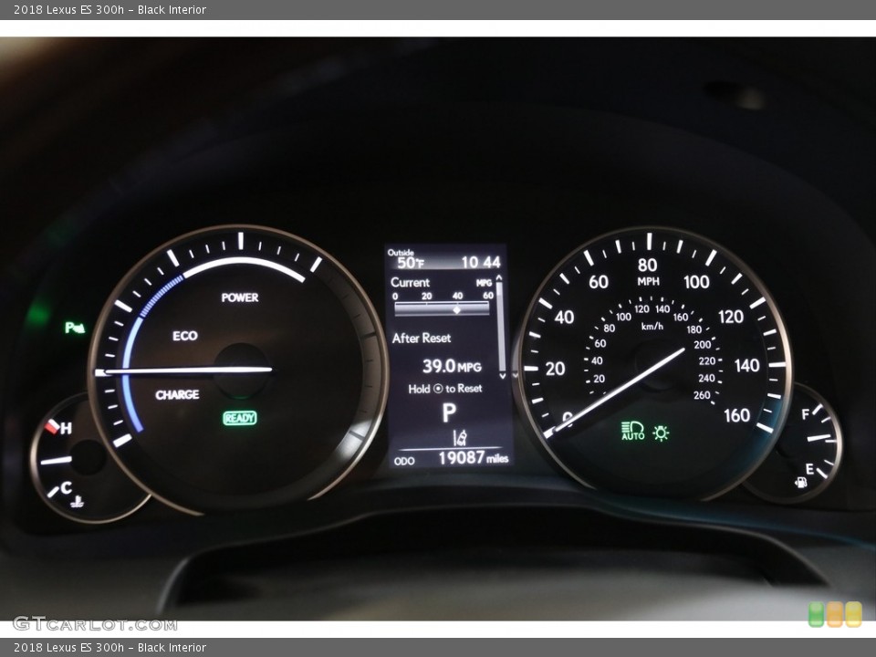 Black Interior Gauges for the 2018 Lexus ES 300h #140203368