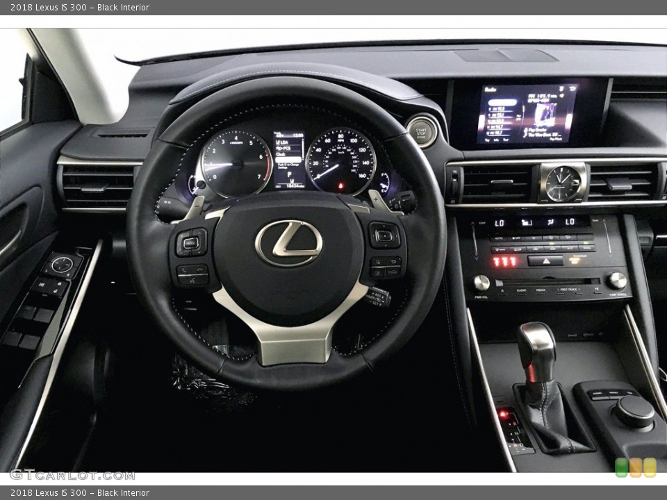 Black Interior Dashboard for the 2018 Lexus IS 300 #140203578