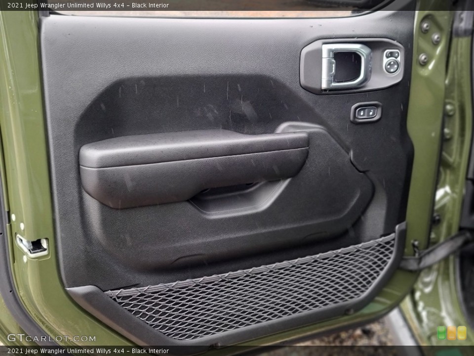 Black Interior Door Panel for the 2021 Jeep Wrangler Unlimited Willys 4x4 #140203791