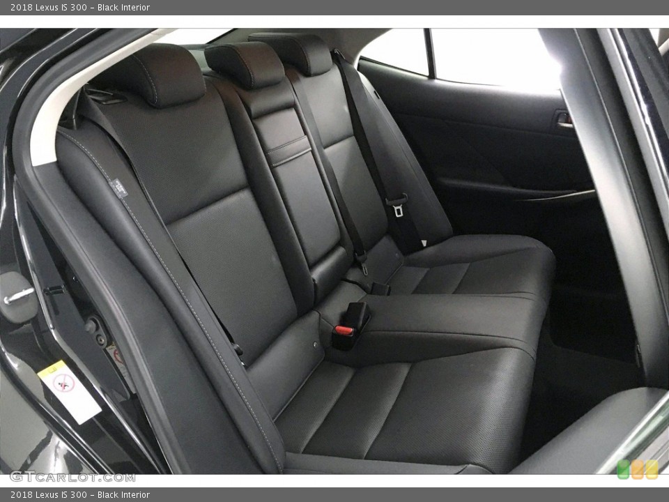 Black Interior Rear Seat for the 2018 Lexus IS 300 #140204265