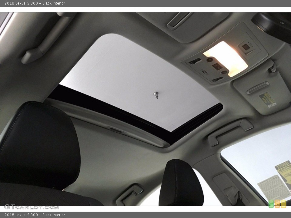 Black Interior Sunroof for the 2018 Lexus IS 300 #140204319