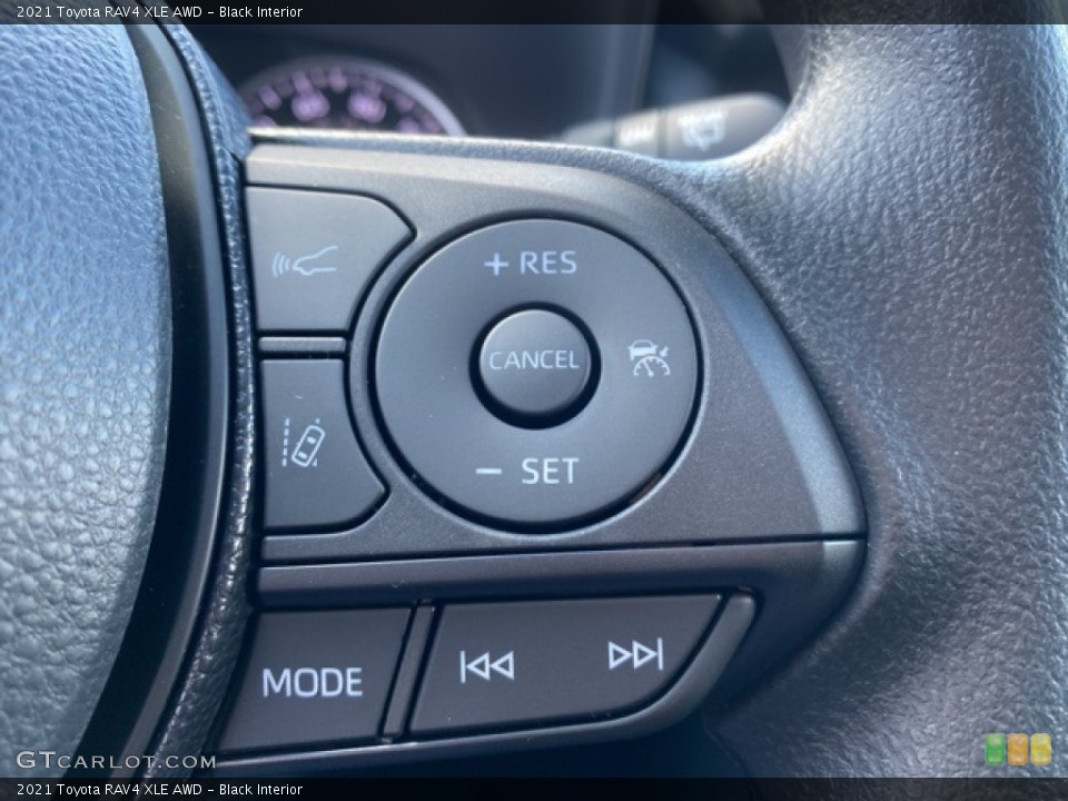 Black Interior Steering Wheel for the 2021 Toyota RAV4 XLE AWD #140206467