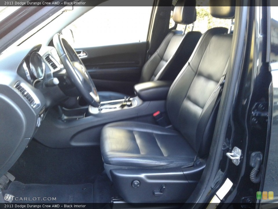 Black Interior Front Seat for the 2013 Dodge Durango Crew AWD #140206749