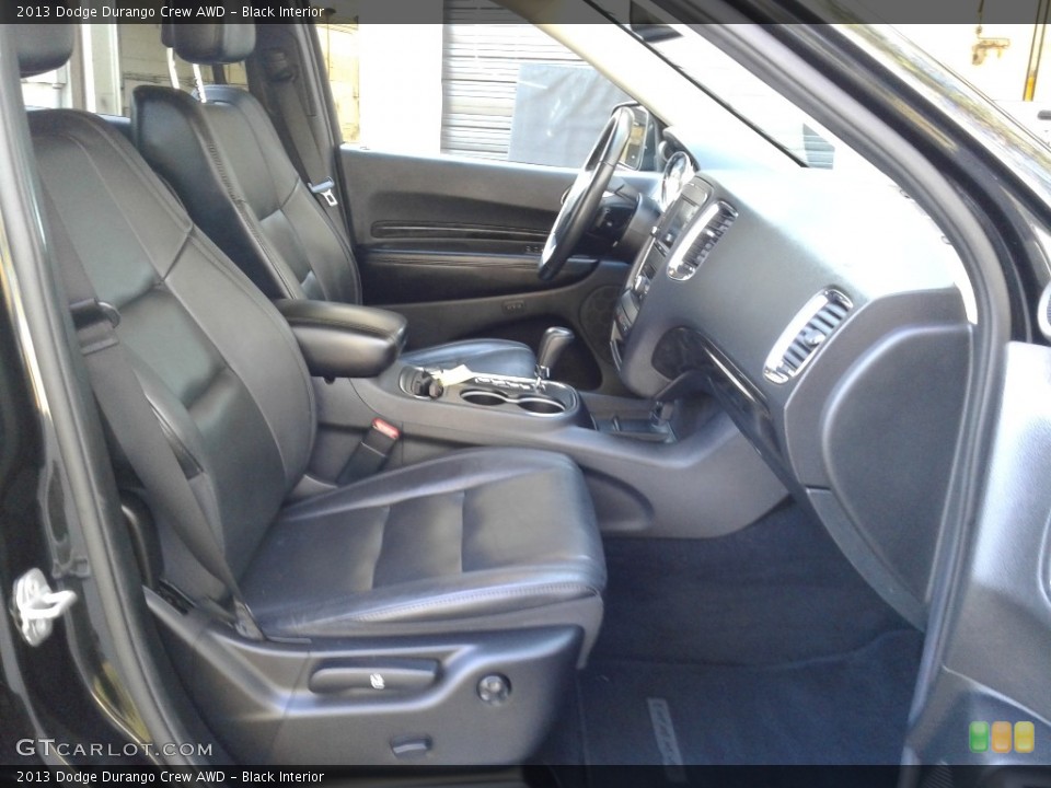 Black Interior Front Seat for the 2013 Dodge Durango Crew AWD #140206956