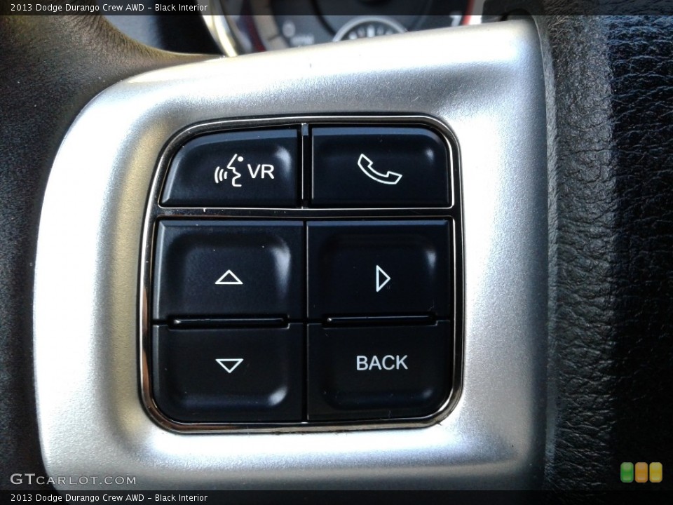 Black Interior Steering Wheel for the 2013 Dodge Durango Crew AWD #140207004