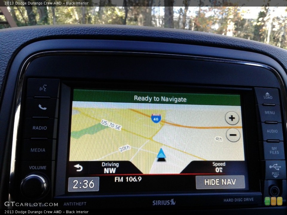 Black Interior Navigation for the 2013 Dodge Durango Crew AWD #140207112