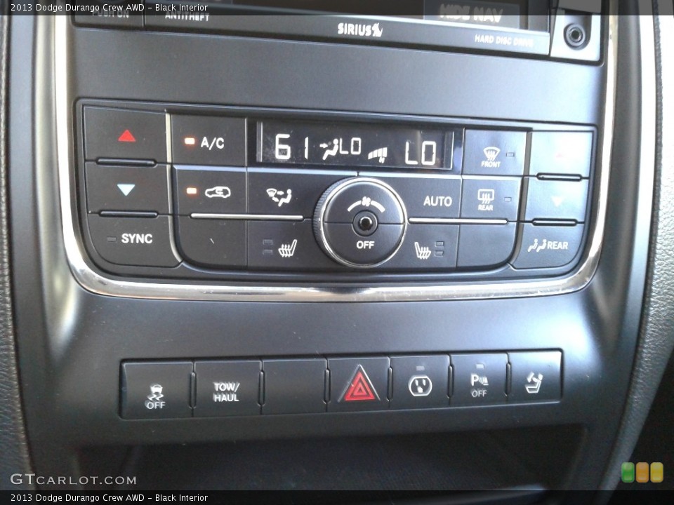Black Interior Controls for the 2013 Dodge Durango Crew AWD #140207187