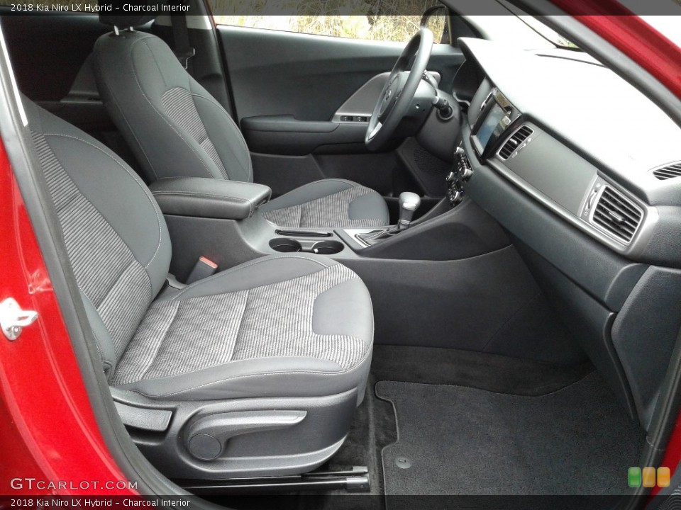 Charcoal Interior Front Seat for the 2018 Kia Niro LX Hybrid #140207640