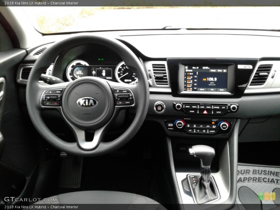 Charcoal Interior Dashboard for the 2018 Kia Niro LX Hybrid #140207661