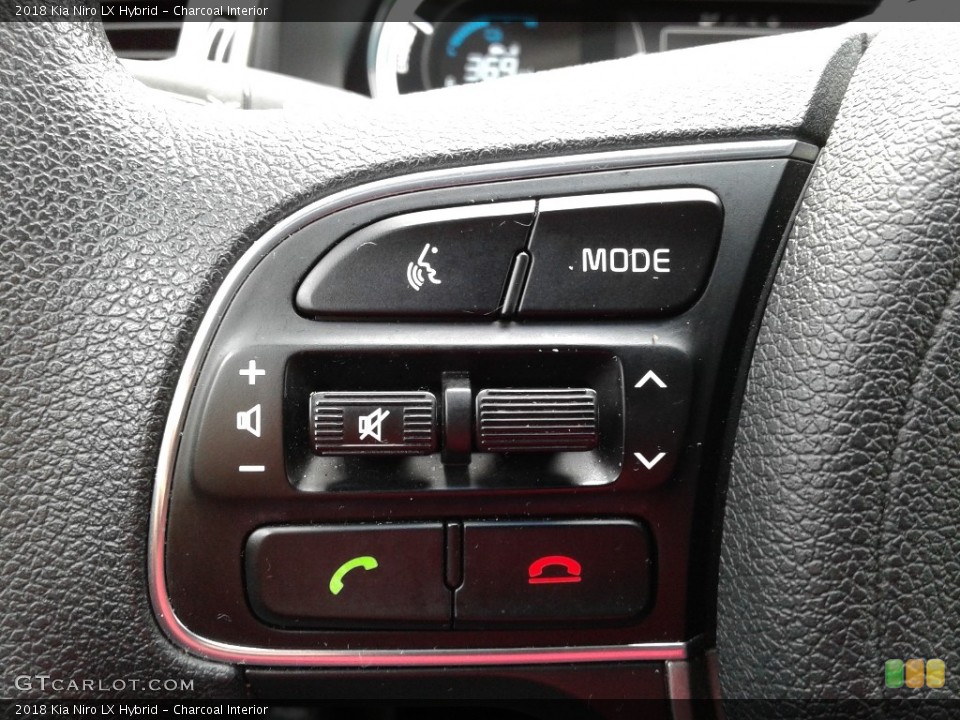 Charcoal Interior Steering Wheel for the 2018 Kia Niro LX Hybrid #140207676