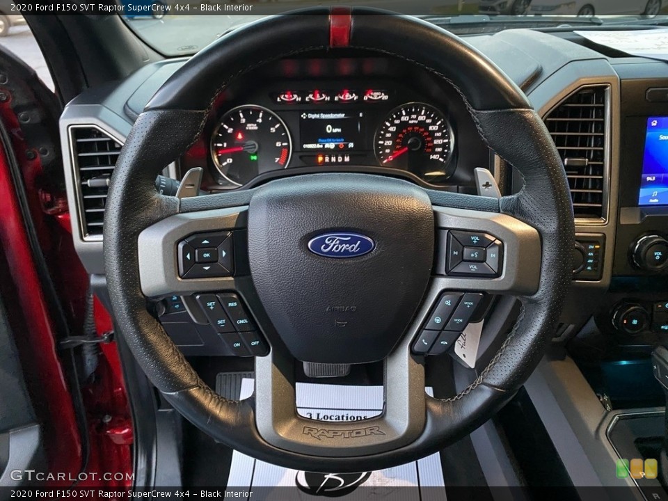 Black Interior Steering Wheel for the 2020 Ford F150 SVT Raptor SuperCrew 4x4 #140208885
