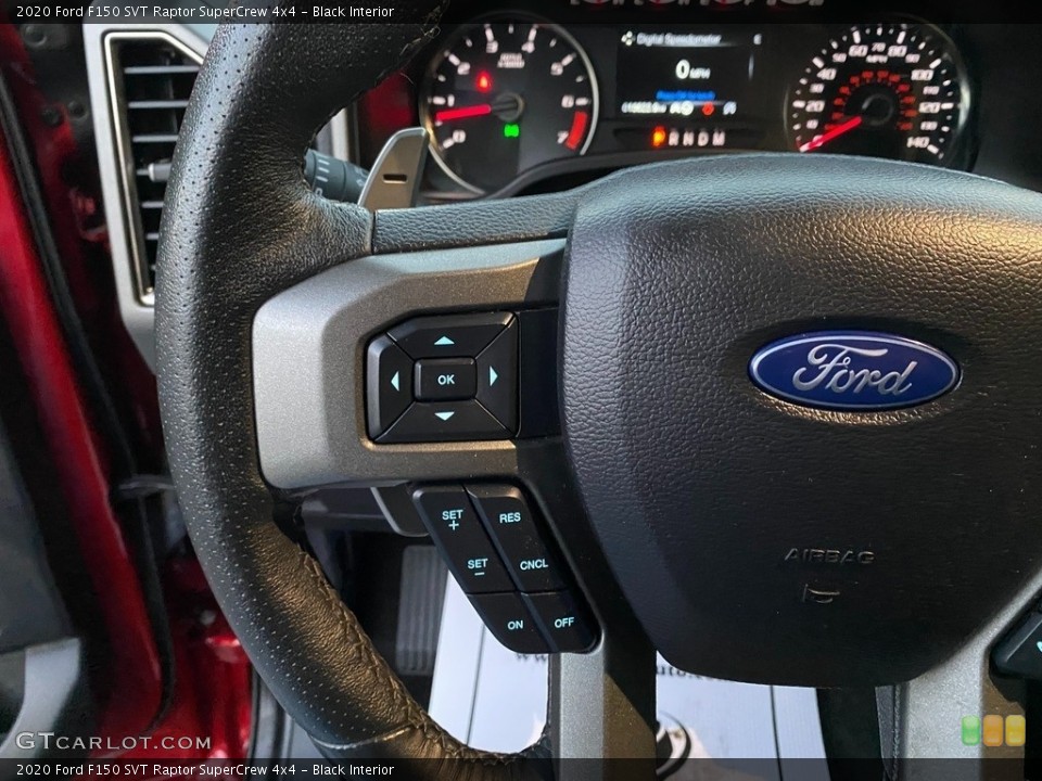 Black Interior Steering Wheel for the 2020 Ford F150 SVT Raptor SuperCrew 4x4 #140208933