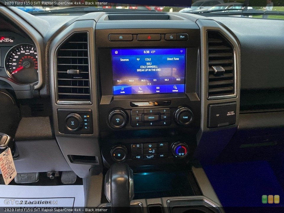 Black Interior Controls for the 2020 Ford F150 SVT Raptor SuperCrew 4x4 #140209017