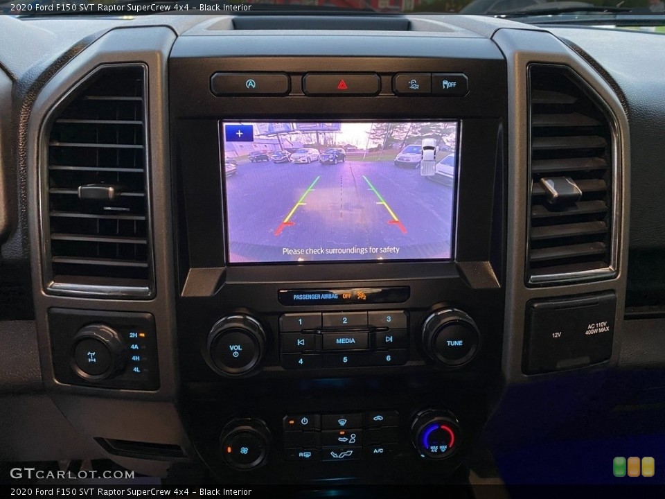 Black Interior Controls for the 2020 Ford F150 SVT Raptor SuperCrew 4x4 #140209032