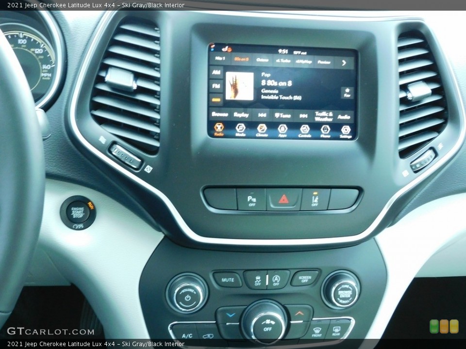 Ski Gray/Black Interior Controls for the 2021 Jeep Cherokee Latitude Lux 4x4 #140209668