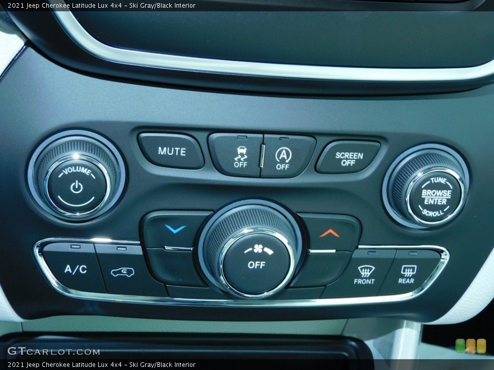 Ski Gray/Black Interior Controls for the 2021 Jeep Cherokee Latitude Lux 4x4 #140209718
