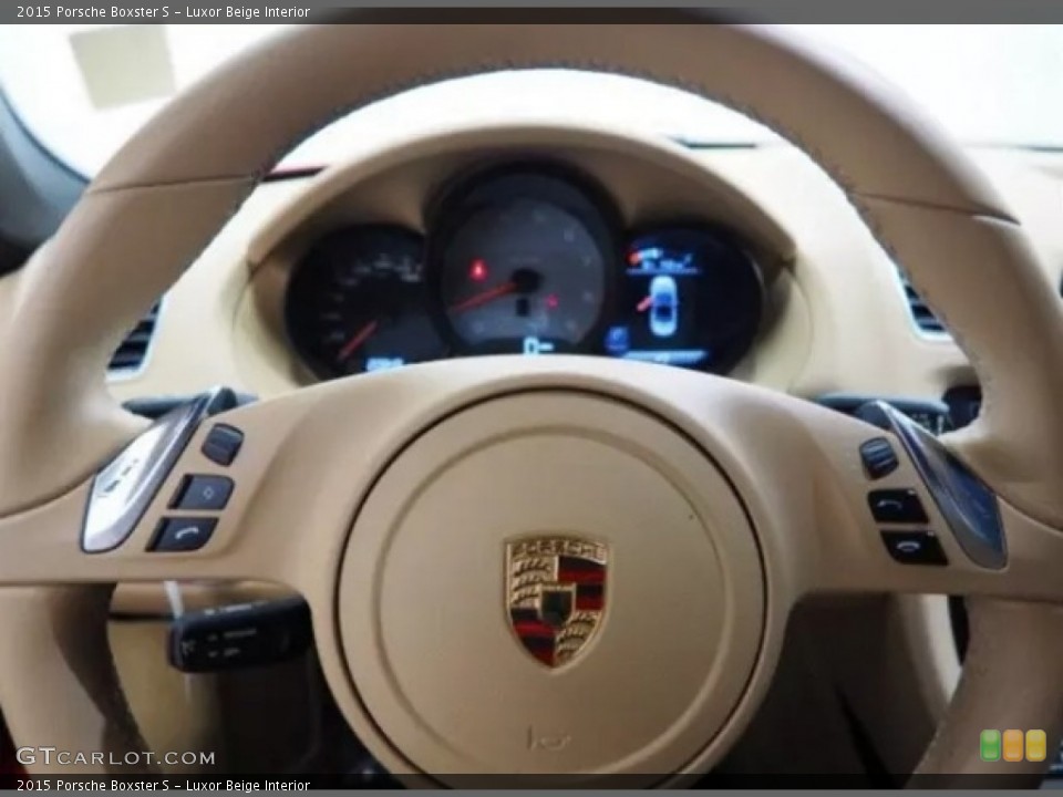 Luxor Beige Interior Steering Wheel for the 2015 Porsche Boxster S #140210040