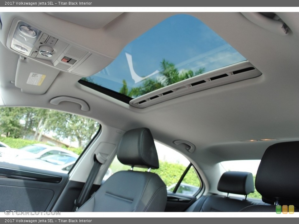 Titan Black Interior Sunroof for the 2017 Volkswagen Jetta SEL #140211057