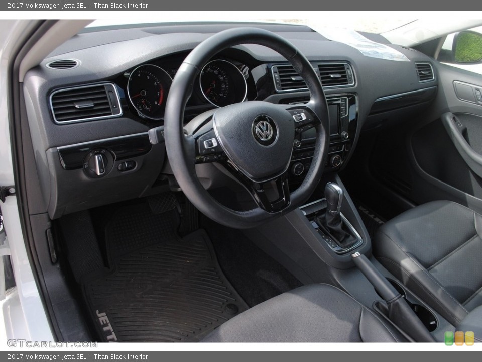Titan Black Interior Front Seat for the 2017 Volkswagen Jetta SEL #140211066