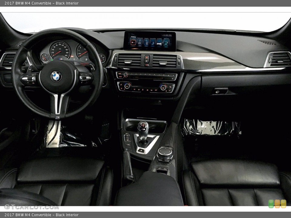 Black Interior Dashboard for the 2017 BMW M4 Convertible #140212402