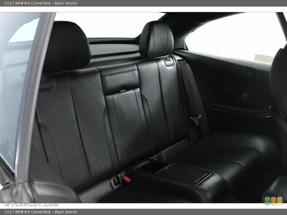 Black Interior Rear Seat for the 2017 BMW M4 Convertible #140212749